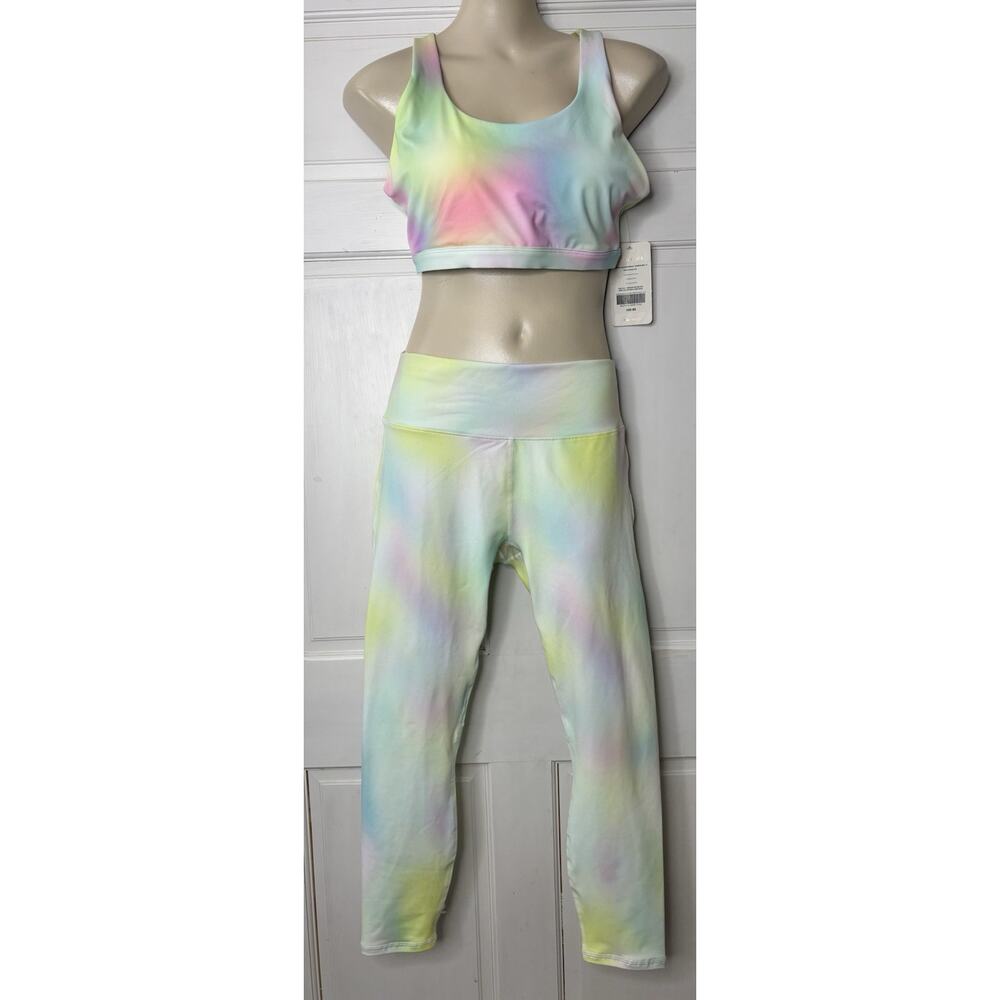Fabletics New Women’s Large Set Kessler II High-Waisted 7/8 PowerHold Tie Dye